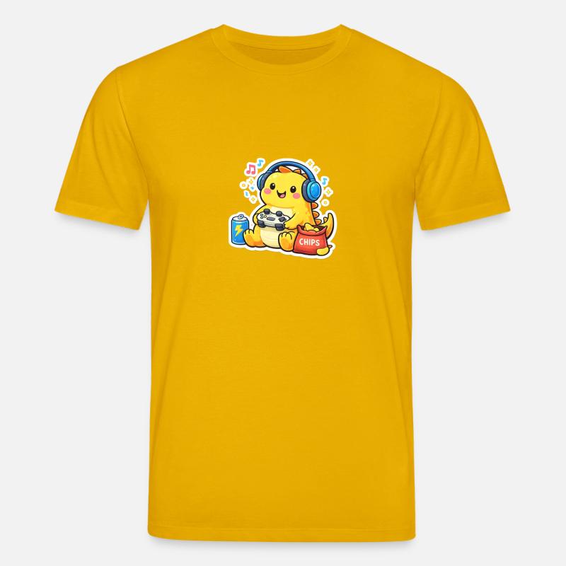 Gaming Dino - Stanley/Stella Unisex Bio-T-Shirt CREATOR - Spektralgelb
