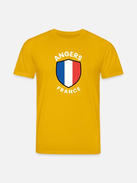 Angers France Shield Emblem - Stanley/Stella CREATOR Unisex Organic T-Shirt - spectra yellow