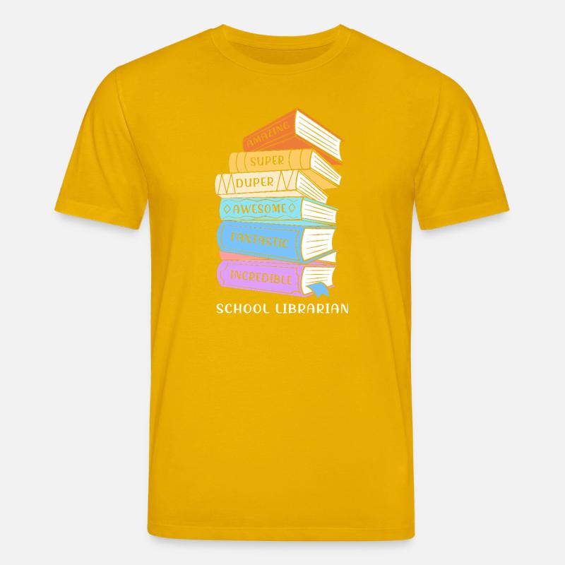 Rat de bibliothèque de lecture - T-shirt bio CREATOR Stanley/Stella Unisexe - jaune spectre