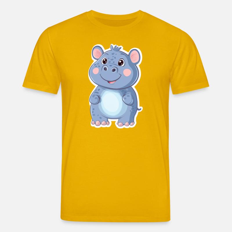 Nilpferd - Stanley/Stella Unisex Bio-T-Shirt CREATOR  - Spektralgelb