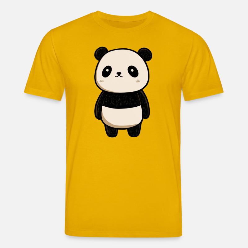 dessin panda, panda mignon, bébé panda - T-shirt bio CREATOR Stanley/Stella Unisexe - jaune spectre