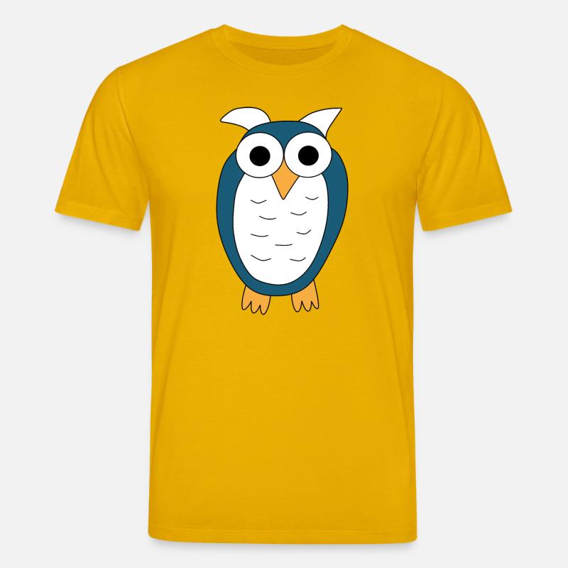 Eule blaue Eule - Stanley/Stella Unisex Bio-T-Shirt CREATOR  - Spektralgelb