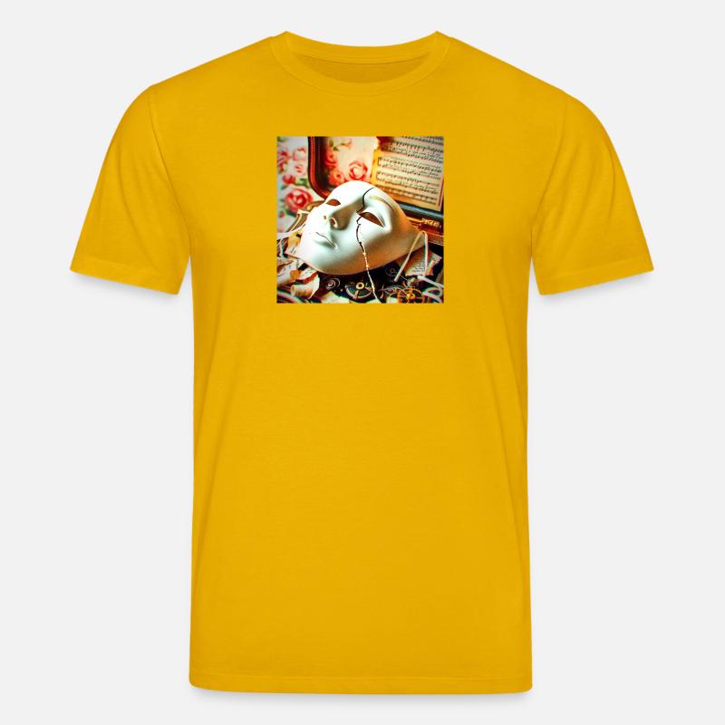 Maskenbruch Retro-Setting - Stanley/Stella Unisex Bio-T-Shirt CREATOR  - Spektralgelb
