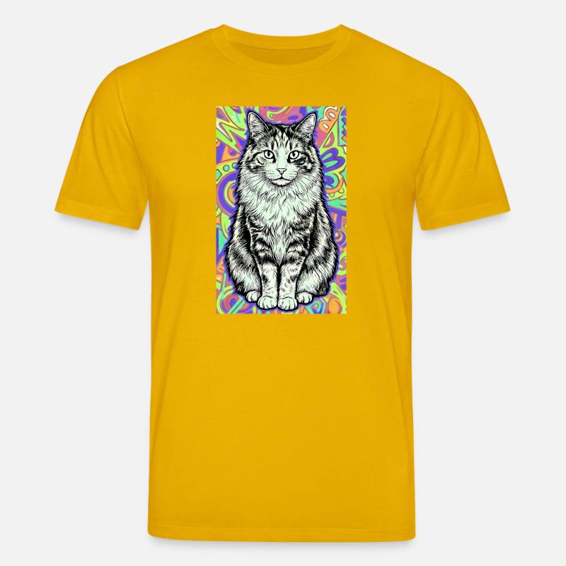 Katze - Stanley/Stella Unisex Bio-T-Shirt CREATOR  - Spektralgelb
