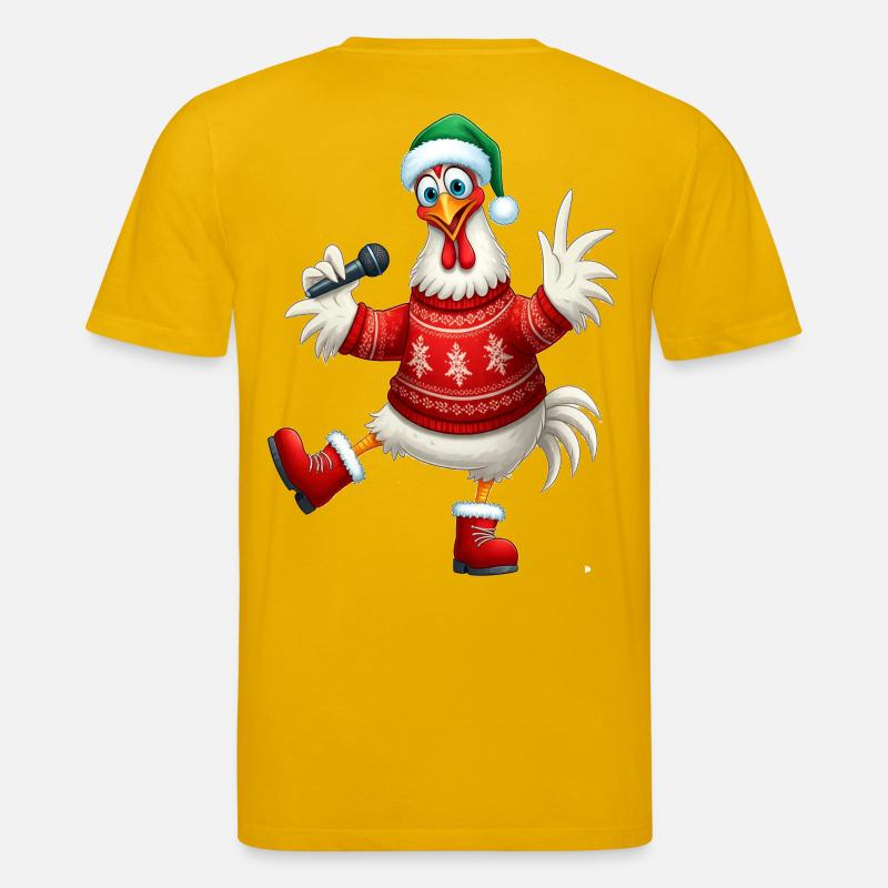 Urlaub Singende Henne Pullover - Stanley/Stella Unisex Bio-T-Shirt CREATOR  - Spektralgelb