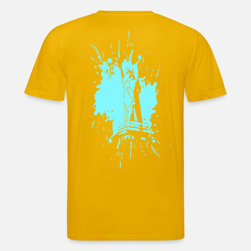 Freiheitsstatue in a Splash > Vectorgraphic - Stanley/Stella Unisex Bio-T-Shirt CREATOR  - Spektralgelb