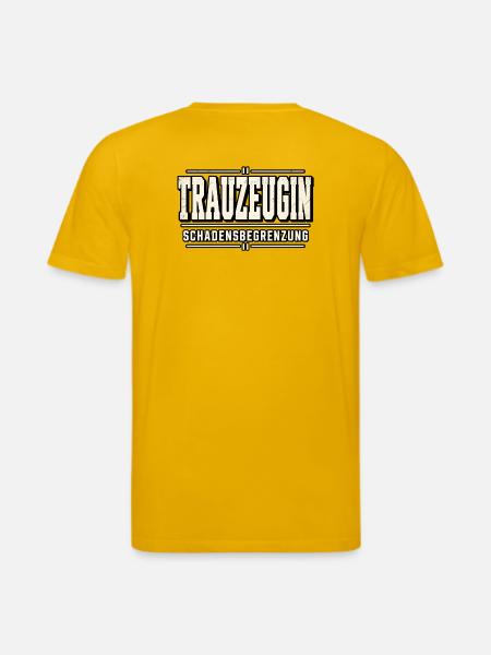 Trauzeugin Schadensbegrenzung – Polterabend - Stanley/Stella Unisex Bio-T-Shirt CREATOR - Spektralgelb