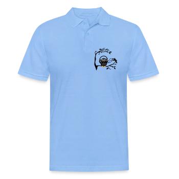 Écouter de la musique - Polo Homme - bleu ciel - Devant - Jaron (178cm)