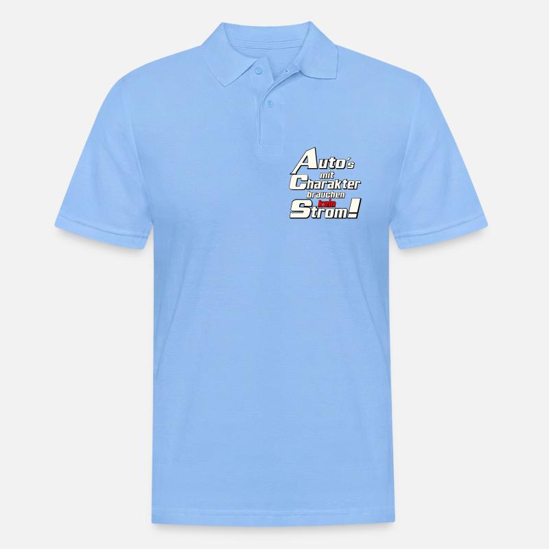 Auto Tuning Schrauber Kult Auto mit charakter (25) - Männer Poloshirt - Himmelblau