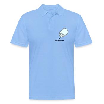 kleiner Vorgeschmack - Männer Poloshirt - Himmelblau - Vorne - Jaron (178cm)