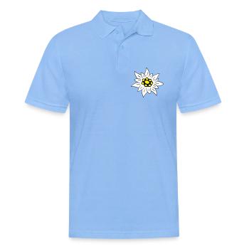 edelweiss - Men's Polo Shirt - sky blue - Front - Jaron (178cm)