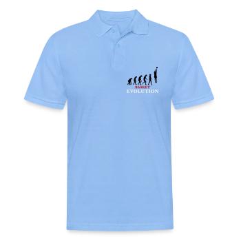 Basket Evolution Sports and humour 3c - Men's Polo Shirt - sky blue - Front - Jaron (178cm)