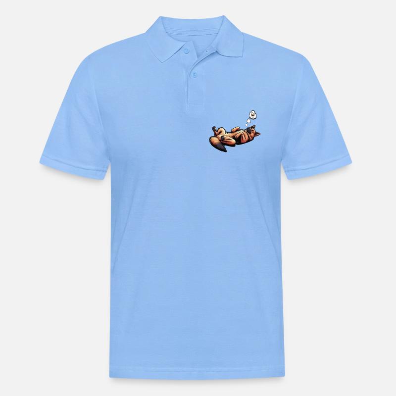 Deutscher Schäferhund Schäferhunde Schäferhunde - Männer Poloshirt - Himmelblau
