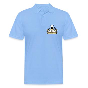 Grill Master (Grill / BBQ / BBQ / 3C) - Men's Polo Shirt - sky blue - Front - Jaron (178cm)