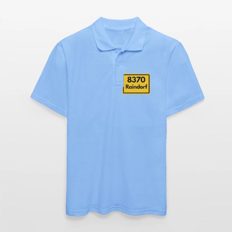 OLD POSTCODE POSTCODE RETRO 8370 RAINDORF HEIMATT Men's Polo Shirt