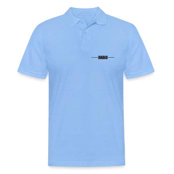 2026 Line - Men's Polo Shirt - sky blue - Front - Jaron (178cm)