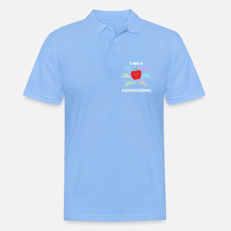 Lehrerassistent Paraprofessional Paraeducator - Männer Poloshirt - Himmelblau