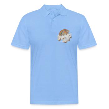 Waikiki 2026 Retro Tropen - Männer Poloshirt - Himmelblau - Vorne - Jaron (178cm)