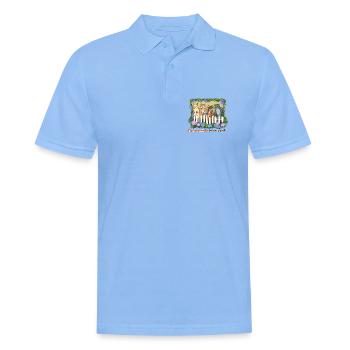 Despurrate Hauskatzen - Männer Poloshirt - Himmelblau - Vorne - Jaron (178cm)