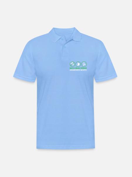 Zöliakie Glutenfrei - Männer Poloshirt - Himmelblau