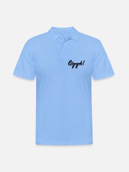 löppt - Männer Poloshirt - Himmelblau