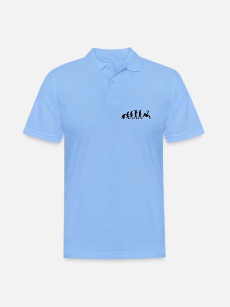 Evolution Fussball - Männer Poloshirt - Himmelblau
