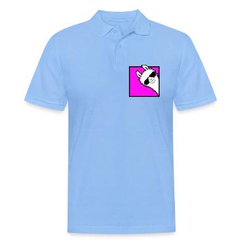 Lama Cool Peeks Around Corner Side Sunglasses Alpaca - Men's Polo Shirt - sky blue - Front - Jaron (178cm)