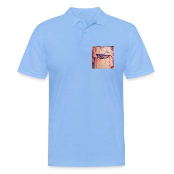 Bhuddas Cave - Männer Poloshirt - Himmelblau - Vorne - Jaron (178cm)