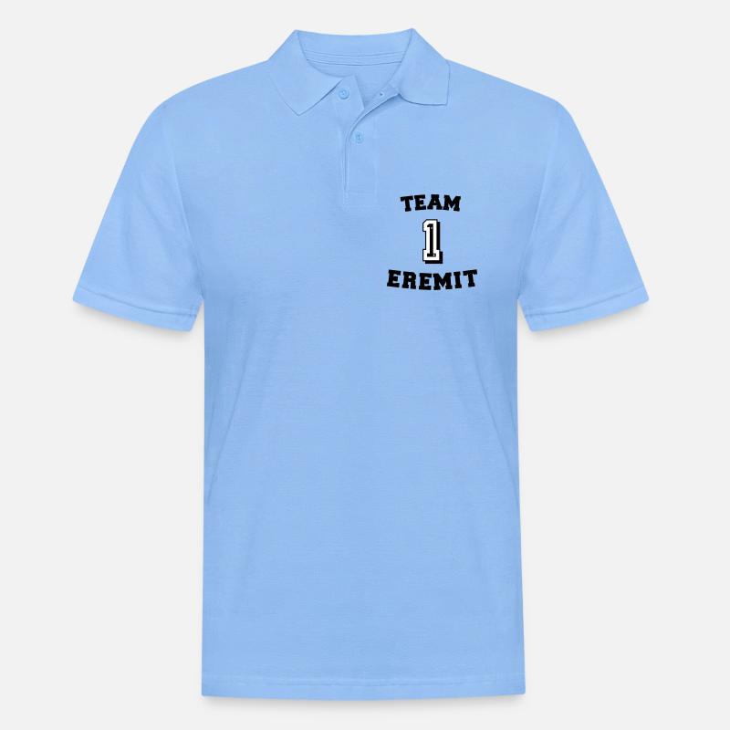 Team Eremit - Männer Poloshirt - Himmelblau