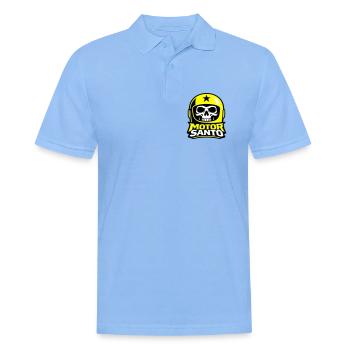 Logo du Crâne de Motor Santo - Polo Homme - bleu ciel - Devant - Jaron (178cm)