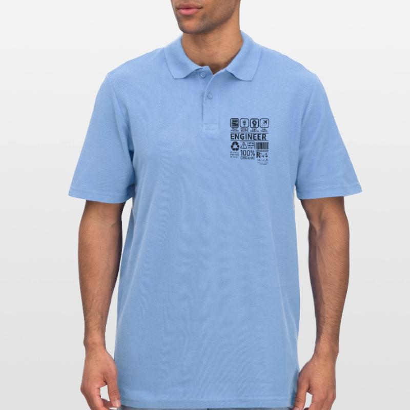engineer multi tasking problem solving working Männer Poloshirt