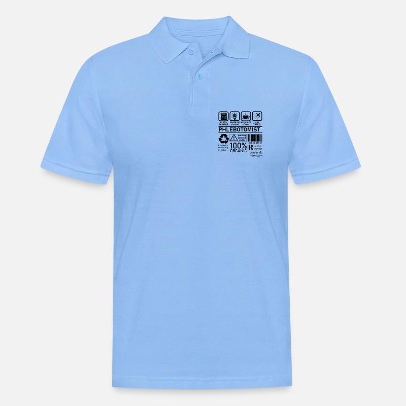 Phlebotomist multi tasking problem solving - Men's Polo Shirt - sky blue
