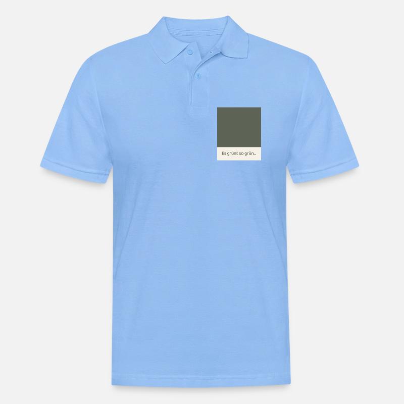 C’est tellement vert – Affiche Modern Fields - Polo Homme - bleu ciel