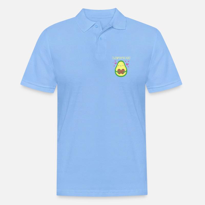 Zwilling Mutter Zwillinge Mama Geschenk - Männer Poloshirt - Himmelblau