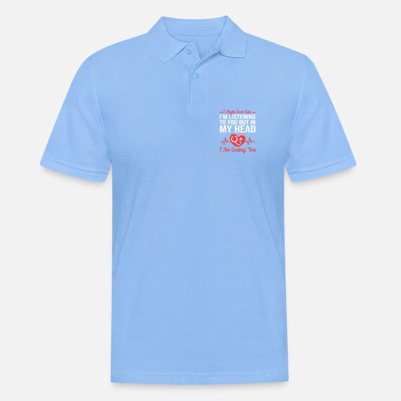 Medical Programmer Medical Coder - Men's Polo Shirt - sky blue