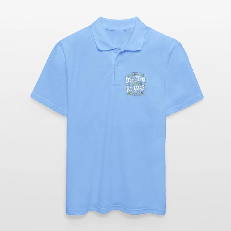 Remote Developer Debugging In Software Developer Men's Polo Shirt