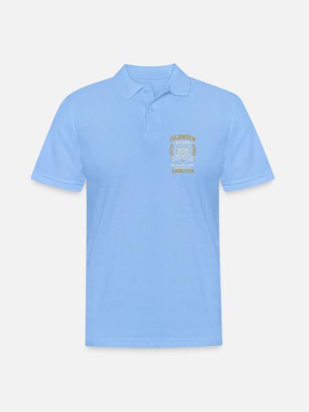 Legenden gehen 2026 in Rente Vintage Shirt - Männer Poloshirt - Himmelblau