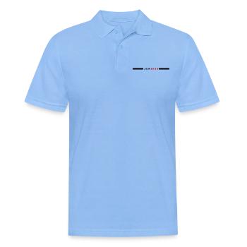 JGA 2025 - Männer Poloshirt - Himmelblau - Vorne - Jaron (178cm)