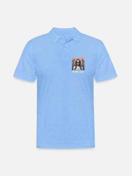 Mode-Ikone - Männer Poloshirt - Himmelblau