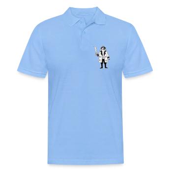 Pirat - Männer Poloshirt - Himmelblau - Vorne - Jaron (178cm)