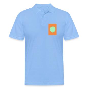 Zusammenfassung - Männer Poloshirt - Himmelblau - Vorne - Jaron (178cm)