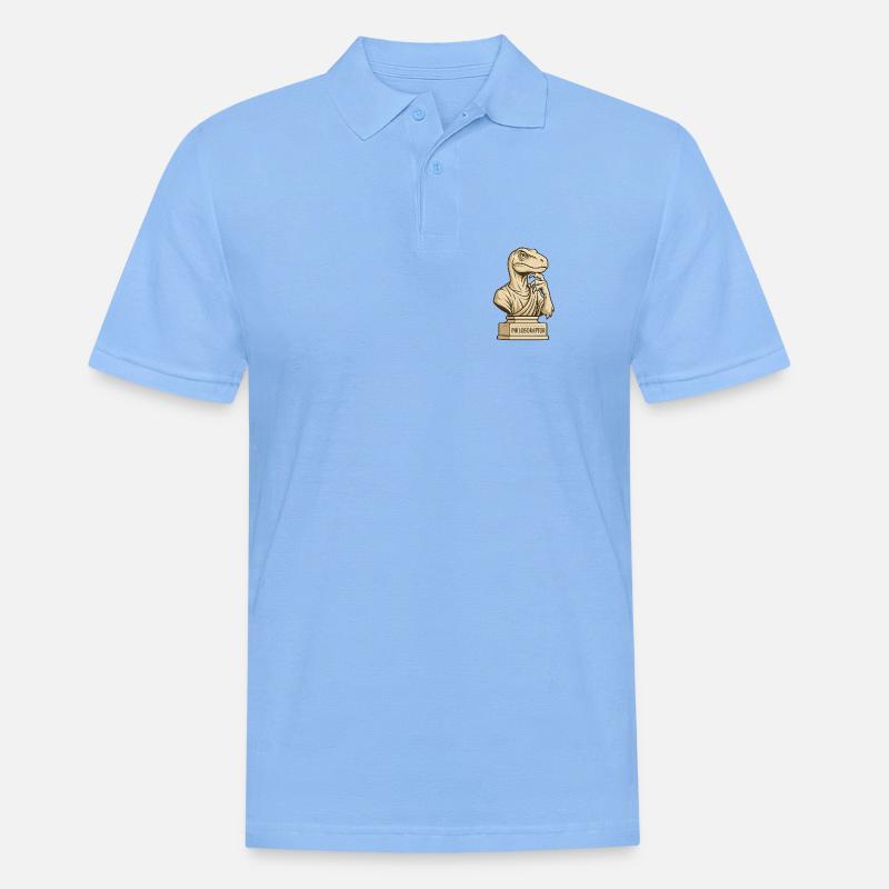 Philosoraptor - Männer Poloshirt - Himmelblau