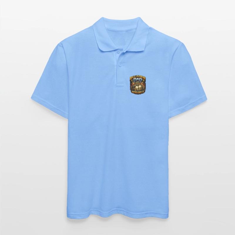 Ball Python Dad Bigger Eggs King Python Owner Men's Polo Shirt
