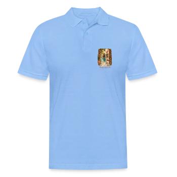 Marrakesch Marokko Vintage-Charme - Männer Poloshirt - Himmelblau - Vorne - Jaron (178cm)
