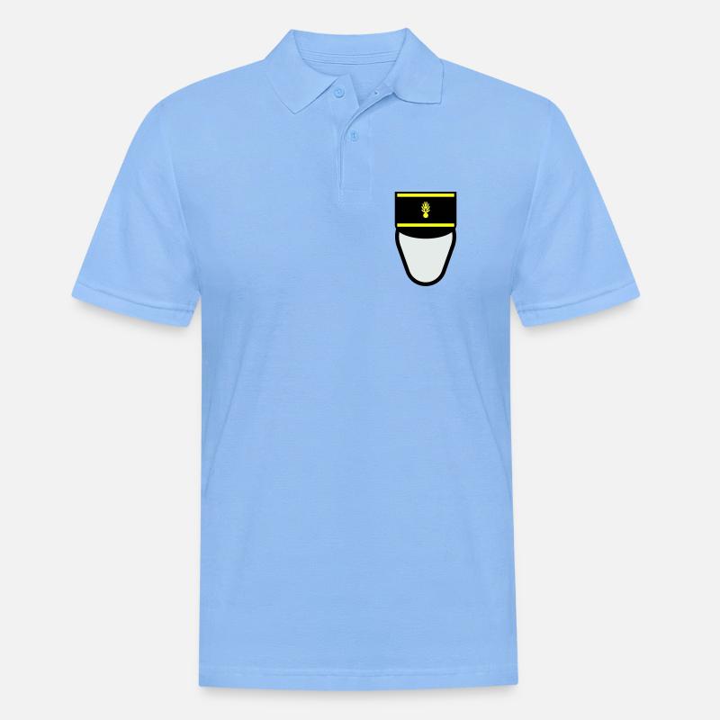 Gendarm Képi G.M. (Mobile Constable) - Männer Poloshirt - Himmelblau