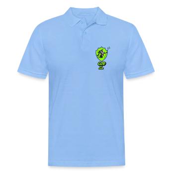 Gott des Geeks - Männer Poloshirt - Himmelblau - Vorne - Jaron (178cm)