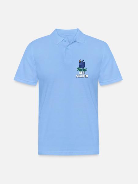 T-Shirt für Sysadmin – Nicht neu starten - Männer Poloshirt - Himmelblau