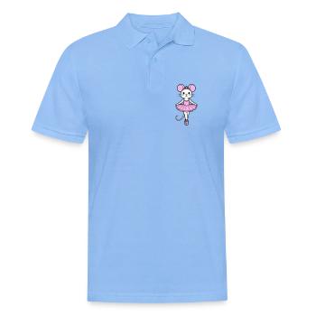 ballerina mouse - Men's Polo Shirt - sky blue - Front - Jaron (178cm)