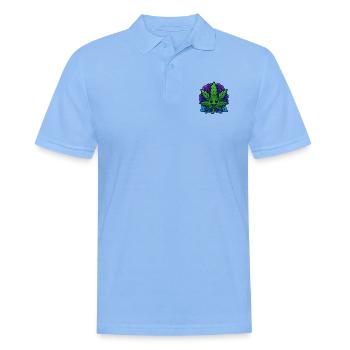 Canabliss - Männer Poloshirt - Himmelblau - Vorne - Jaron (178cm)