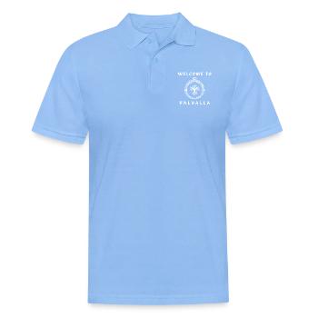 Bienvenue à Valhalla - Polo Homme - bleu ciel - Devant - Jaron (178cm)